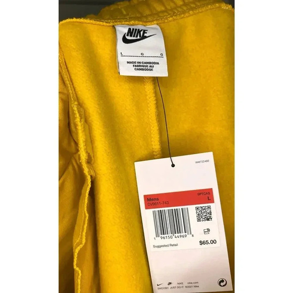 Nike printed Club Fleece size L Men' Joggers. - Picture 3 of 3